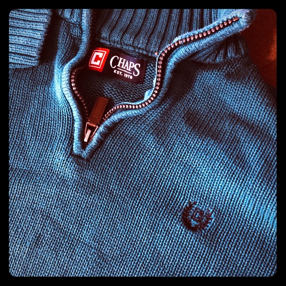 Chaps Sweaters Chaps Sweater With Zip Up Collar Poshmark